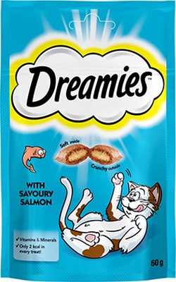 Dreamies Somonlu Kedi Ödül Bisküvisi 60 G