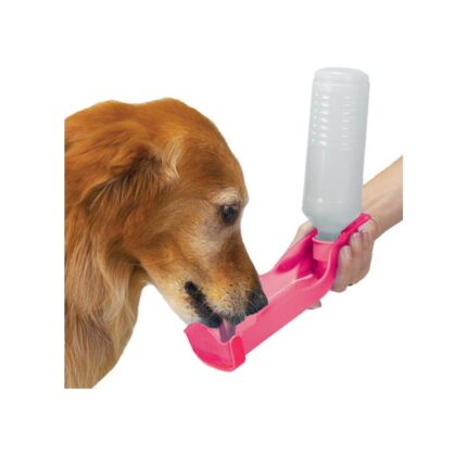 Evcil Hayvan Seyahat Tipi Suluk Su Kabı Kedi Köpek Suluğu 500 ML Pembe